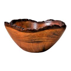 BE01, Bowl made from Tree Bark , rustic yet designer looks, Can be used to serve fruits or salad or snacks. 7 inch spacious big size bowl , Bowl - IM15282