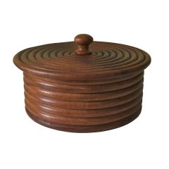 Ch001, Storage Box, Bread Box or table organizer with unique Wooden Rings Design Natural Wooden Color by Disoo Fashions, Storage Box - IM15289