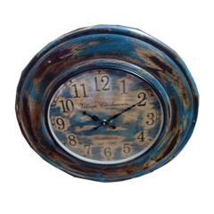 Wall Clock, (NAVIKA PRODUCTION), Distressed Colorfull Clock,
Wall Clock - IM2240