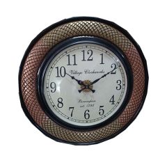 Wall Clock, (NAVIKA PRODUCTION), Ikea/M Carving Brass + Copper, Wall Clock - IM2247