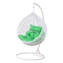 Swing, White & Green Color Swing, Swing for Living Room, Swing for Garden Area, Swing for Drawing Room, Swing - IM6138