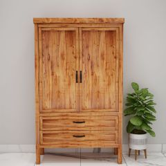 Cabinet, Solid Wood Cabinet, Brown Color Cabinet, Cabinet with Drawer,  Cabinet with Shutter, Cabinet- VT- 10039