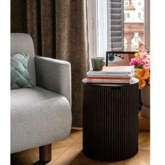 End Table, (Bhati Impex) BI3021, Euro End Table with Black Finish, End Table - VT12173