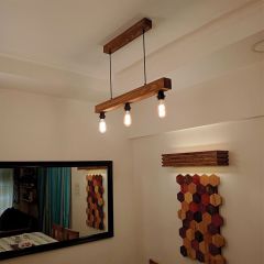 Hanginig light, Hanginig light with Brown Color, Hanginig light in Wood, Hanginig light for Home, Hanginig light - VT14018