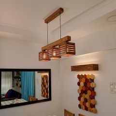 Hanginig light, Hanginig light with Brown Color, Hanginig light in Wood, Hanginig light for Home, Hanginig light - VT14020