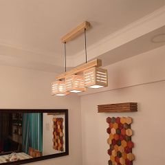 Hanginig light, Hanginig light with Light Brown Color, Hanginig light in Wood, Hanginig light for Home, Hanginig light - VT14021