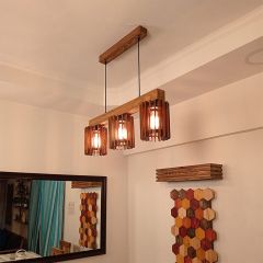 Hanginig light, Hanginig light with Brown Color, Hanginig light in Wood, Hanginig light for Home, Hanginig light - VT14024