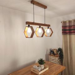 Hanging Light, Hanging Light with Dark Brown Color, Hanging Light in Wood, Hanging Light for Home, Hanging Light - VT14037
