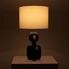 Table Lamp, Novum (Home Blitz), Nightstand Lamp, Black & Off-White Color Lamp, Table Lamp - VT14208