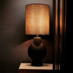 Table Lamp, Globus (Home Blitz), Nightstand Lamp, Brown & Beige Color Lamp, Table Lamp - VT14211