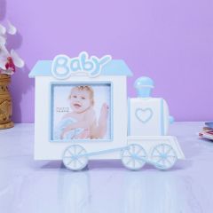 Photo Frame, AVA-HT-11a(A Vintage Affair), Baby Train Photo Frame - Blue, Photo Frame - VT16098