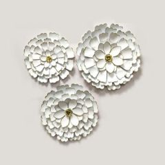 Wall Art, Wall Art for Home Decor, Wall Art in White, Wall Art in Flower Shape, Wall Art - VT2071