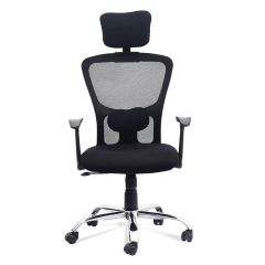 Office Chair, Jazz Office Chair, Black Mesh Revolving Chair, Office Chair - VT21003