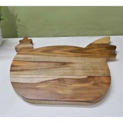 Chopping Board artistic shape made of Teak premium wood handmade board or platte, Chopping Board - VT2182