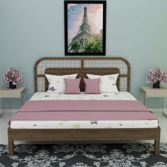 Bed, King Size Bed, Full Size Bed, Bed for Bedroom, Wooden Bed, Bed in Brown Color, Bed in Wooden Legs, Classical Bed, Bed - VT5081