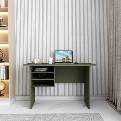 Study Table, Olive Color Study Table, Study Table with Open Shelf, Study Table - VT12198
