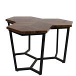 Coffee Table, Wood Coffee Table, Coffee Table with Black MS Leg, Coffee Table for Living Area, Coffee Table - EL - 12072
