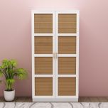 cabinate, cabinate storage, cabinatry storage, book shelf, book storage, storage, white storage,  wood storage, high storage cabinatery, jali shutter, multi perpose storage. VI -10003