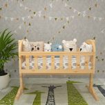 Kids cots, Baby cribes,Swing cot, swing crib ,  Wooden cot, wooden swing cot, pine wood  legs finish , Cot-VT-5002