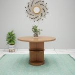 Buy Circular Wooden Dining Table with Classic Finish Online- EL3053 