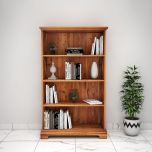 Book Shelves, Solid Wood Book Shelves, Book Shelves With Open Shelf, Brown Color Book Shelves, Book Shelves - EL11013