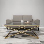 Coffee Table, Coffee Table with Black & Gold Color, Coffee Table - EL12102