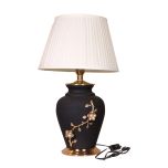 Table Lamp, White, Gold & Black Color Table Lamp, Table for Living & Bedroom Area, Table Lamp - EL - 14002