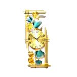 Clocks, Clocks for Home, Clocks in Rectangular Shape, Clock in Golden & Blue Color, Clocks - EL2069
