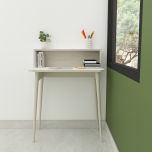  Study Table, Wood Study Table, Study Table Open Shelf, Study Table with Tapered Legs, Study Table - EL - 12020