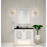 Vanity/Water Resistant Vanity in PVC laminate finish,Bathroom Vanity in water resistant finish,bathroom Floor mounted unit with PVC  finish-IM130