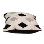 Cushion , Cushion for Car , Designing  Cushion  ,Cushion in Cream & Black , Cushion for Sofa , Cushion for Chair , Cushion - IM - 15009