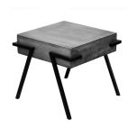 Coffee Table, Black & Grey Coffee Table, Coffee Table with Metal Legs, Coffee Table - IM12095