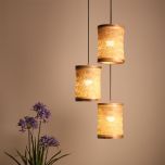 Hanging Lamp(KCHCL9), Brown Color Hanging Lamp, Decorative Pendant Lamp - Set of 3, Hanging Lamp - IM14167