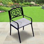 Chair, DGC-009 - BLACK (DWARKA ART INDIA), Designer Chair, Cast Aluminium Chair, Chair - IM6110
