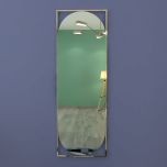 Wall mirror with wooden frame, Mirror for living/waiting/foyer  area MODERN look mirror in golden frame ,Mirror -EL486
