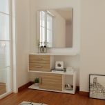 Wooden Dressing Table ,  Dressing table with drawer ,wooden look Laminated dressing table Brown , white  dressing table ,Floor standing Dressing Table - EL2003