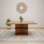 Rectangular Wooden Dining Table with Classic Design - VT3055