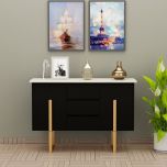 Chest of Drawers, Chest of Drawers in Black Color, Chest of Drawers With Metal Legs, Chest of Drawers for Home, Chest of Drawers- VT11014