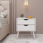 Bedside Table, Nightstand Table, White Color Bedside Table, Side Table with Drawer, Bedside Table - VT12219