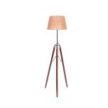 Floor Lamp, (DTF WTR5011BRD) Divine Trend, Floor Lamp With Brown & Beige Color, Floor Lamp In Wood, Floor Lamp For Living & Bedroom Area, Floor Lamp - VT14151