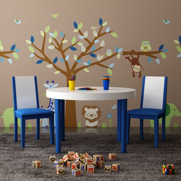 Kids table, Kids chair, study table, kids study table, Round  table, table chair set, stool, playing table , table, Study sets -Table and chair set- IM 4001