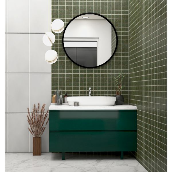 Vanity, Green & White Vanity, Wooden Vanity, Vanity with Drawer, Vanity for Bathroom,  Floor Resist Vanity, Vanity - IM135 