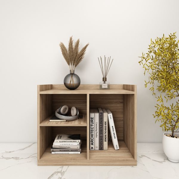 End Table, Wood End Table, End Table with open shelf,  End Table -EL -12058