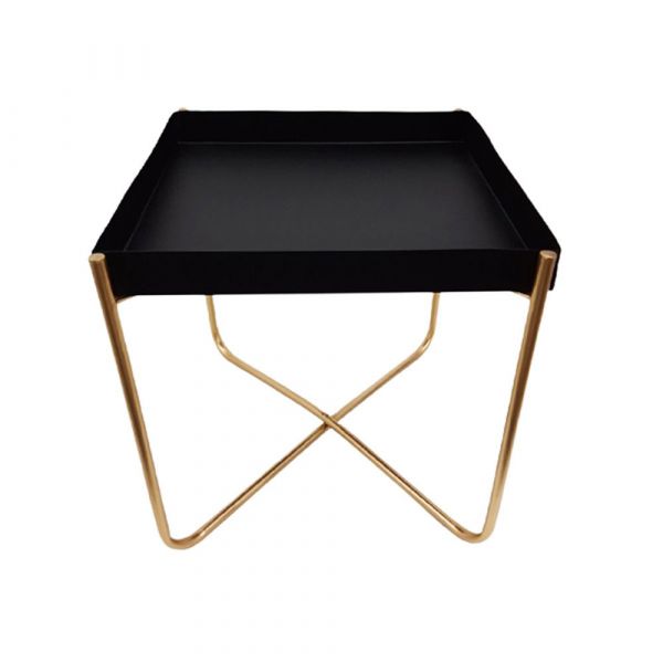 Side Table, (RR Handicraft), Golden & Black Color Side Table, End Table - EL12194 