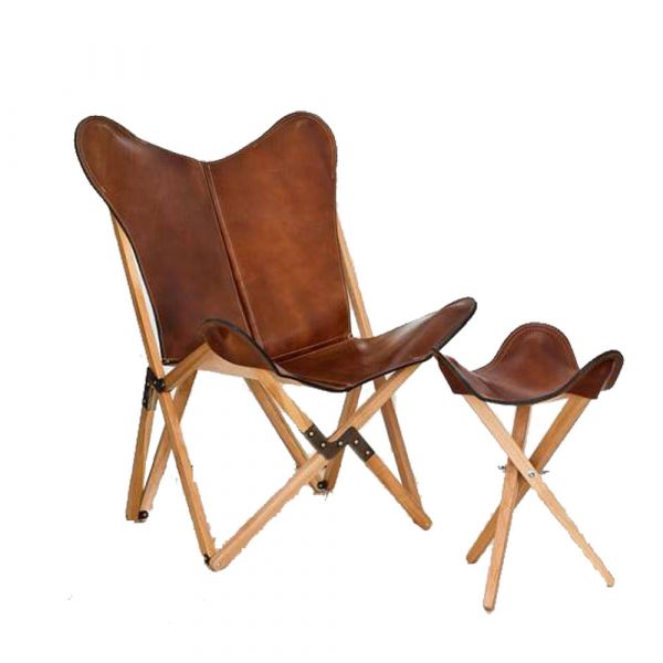 Chair, Brown Chair, Chair with Wooden Legs, Chair- EL6057