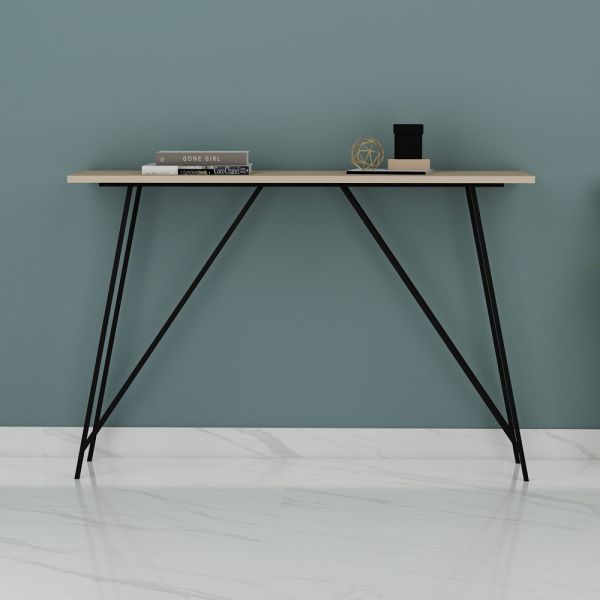 Console Table, Entrance Table, Console Table with Beige & Black Color, Table with MS Leg, Console Table - IM12163