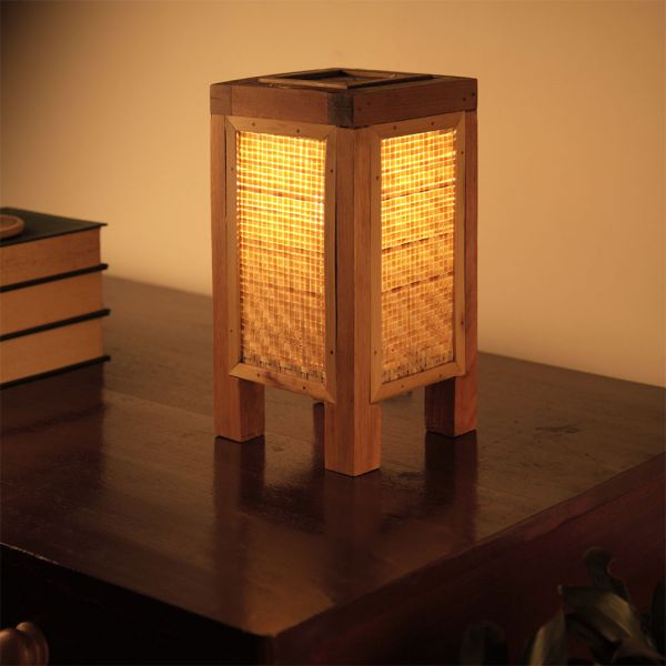 Table Lamp(KCTLA1), Brown Color Table Lamp, Contemporary Bamboo Table Lamp, Table Lamp - IM14168