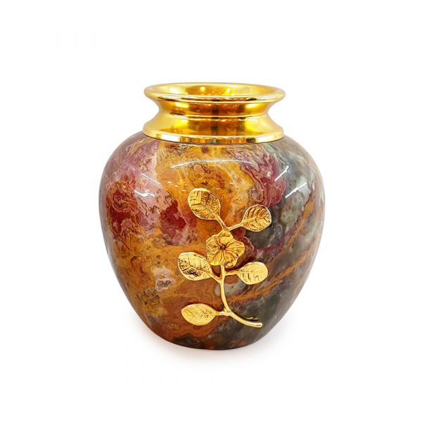 Vase, Vase with Multicolor & Golden Color, Vase for Metal, Vase for Home Decor, Vase - IM15110