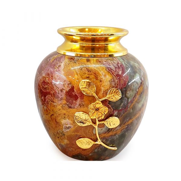 Vase, Vase with Multicolor & Golden Color, Vase for Metal, Vase for Home Decor, Vase - IM15111