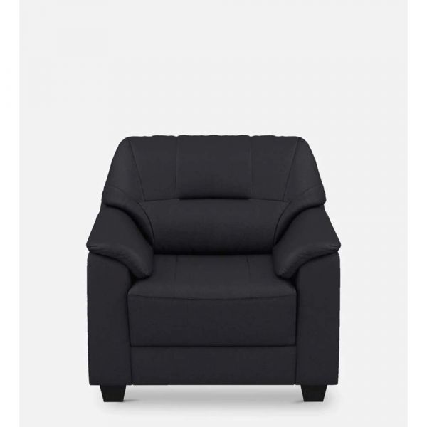Sofa, FN1967860-S-PM29017 (Mubelcasa), Croma 1 Seater Sofa in Black Colour , Sofa - IM4077